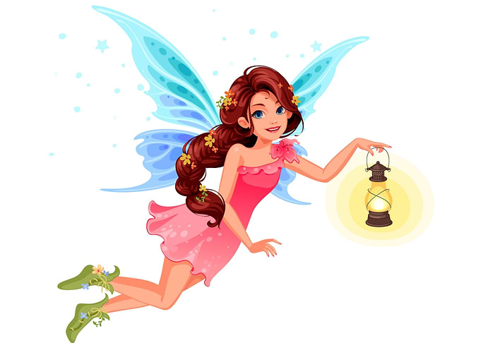 Fairy in flight