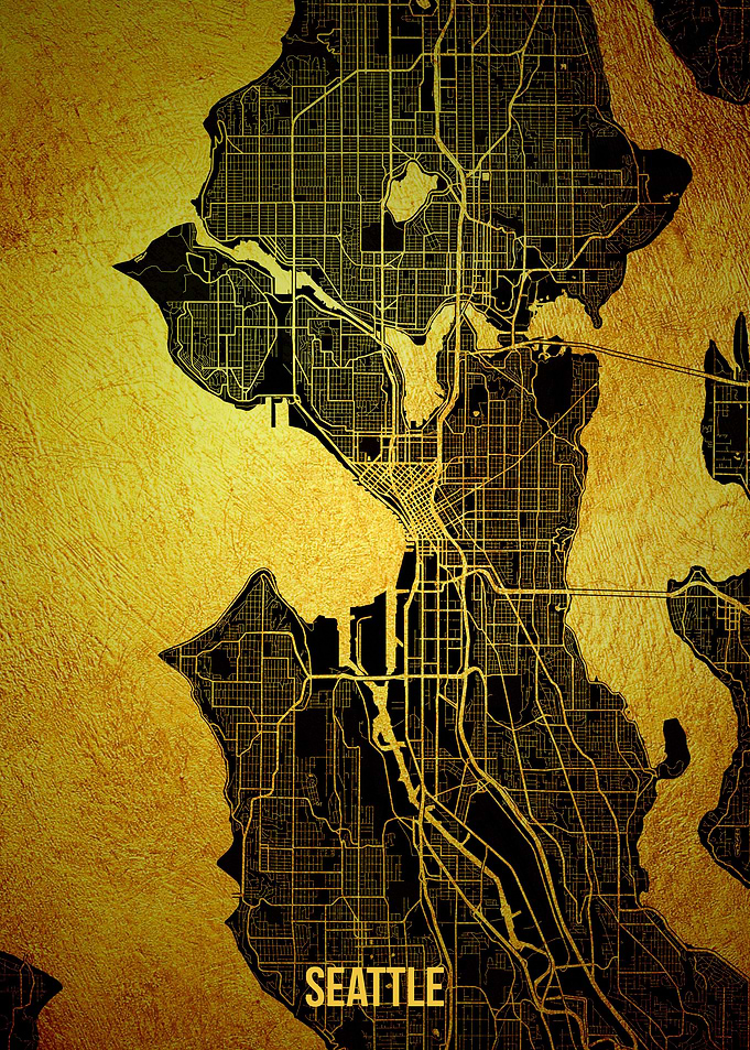 Seattle gold map