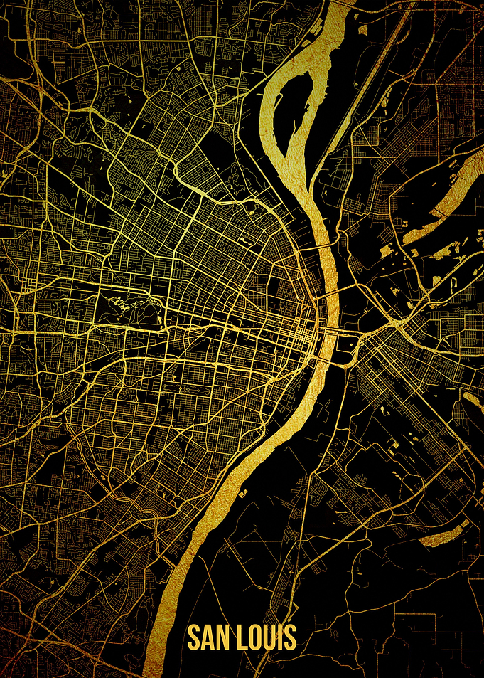 San Louis gold map