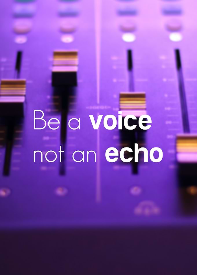 Be a voice