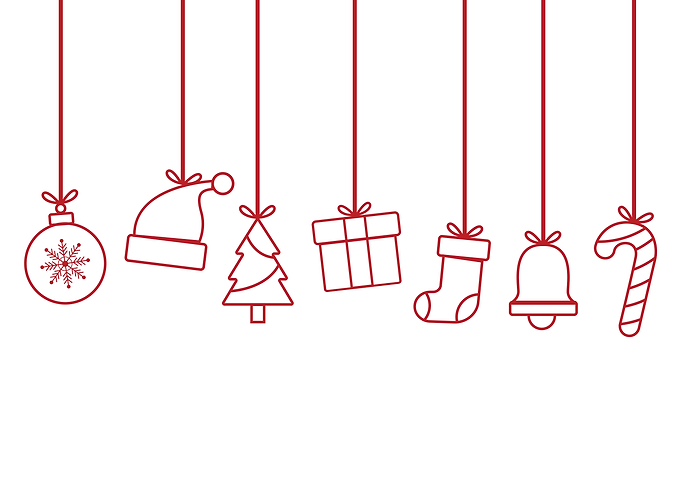 Christmas Flat Objects