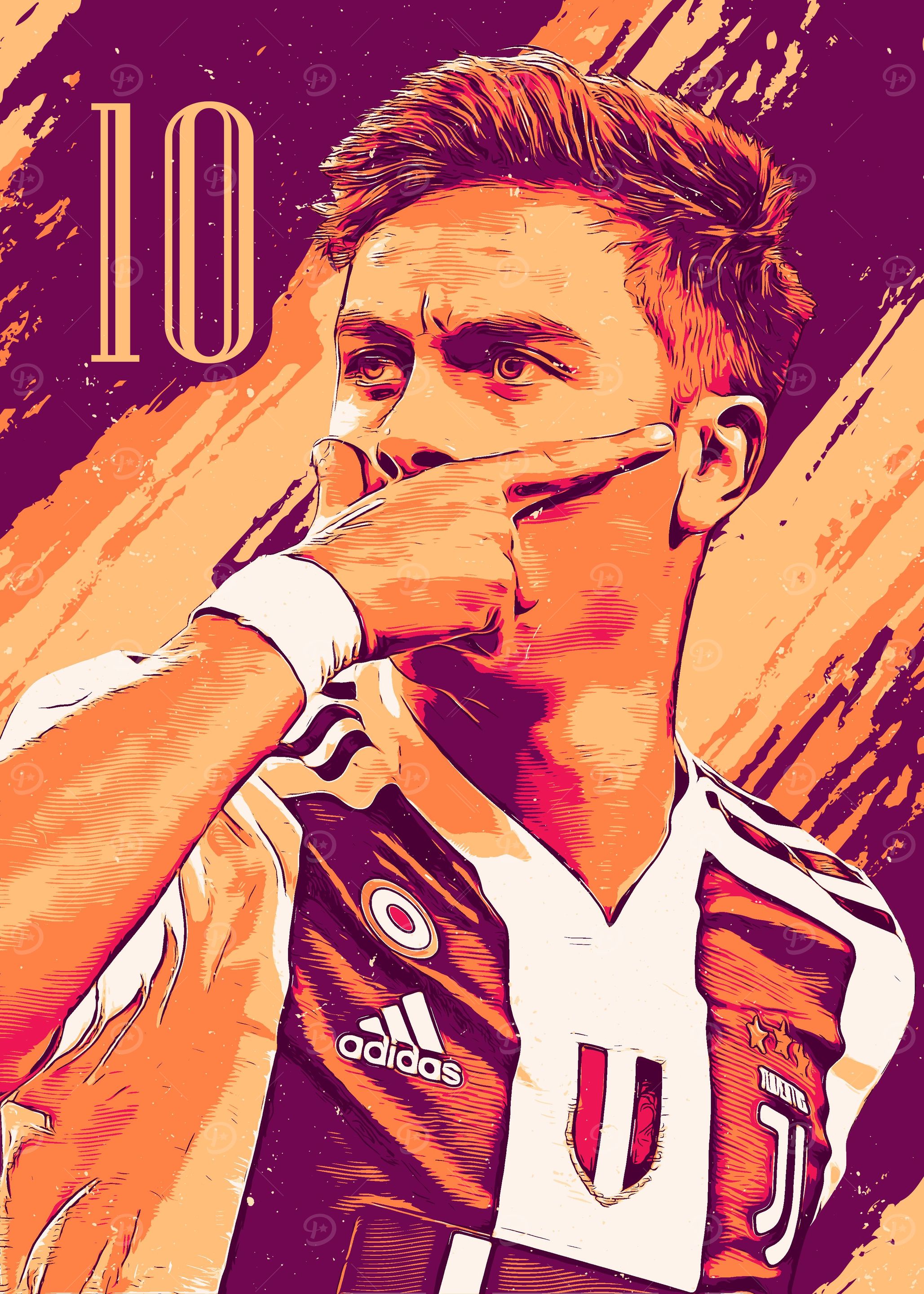 Paulo Dybala Vector Art