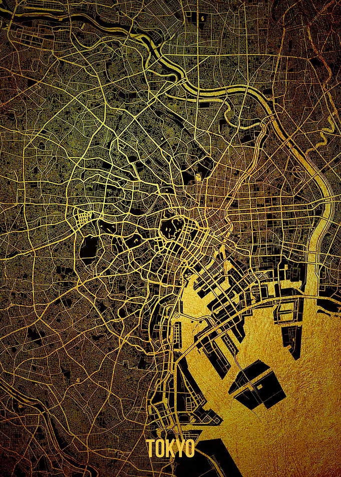 Tokyo gold map