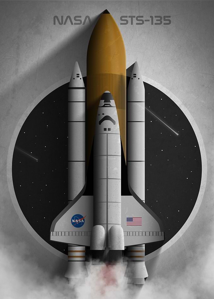 Lift Off NASA STS135