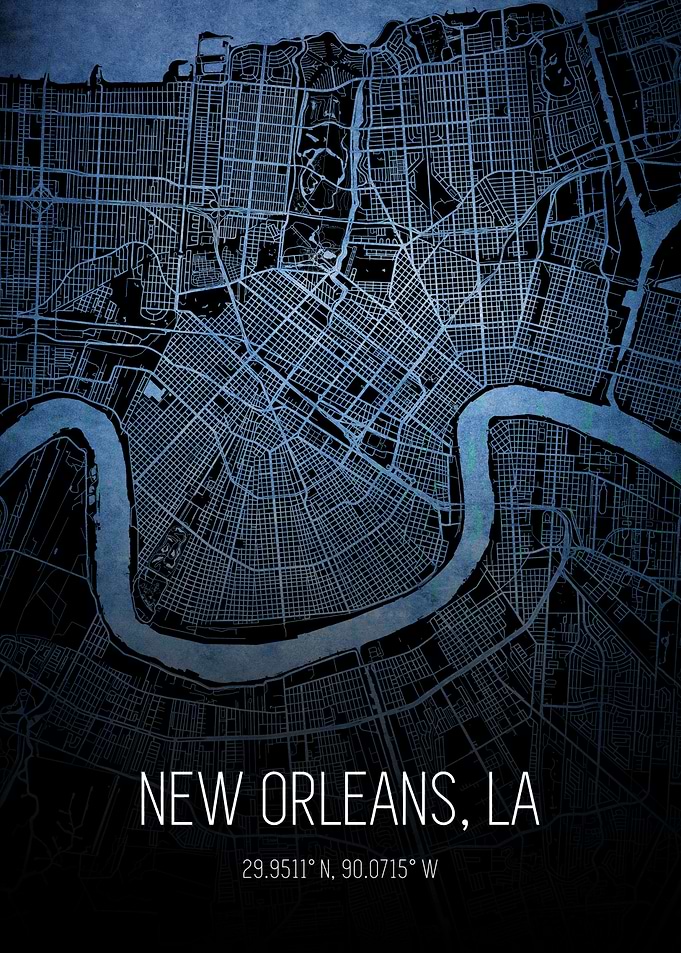 New Orleans City Map