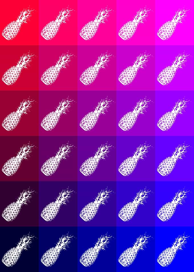 Ananas Pop Art