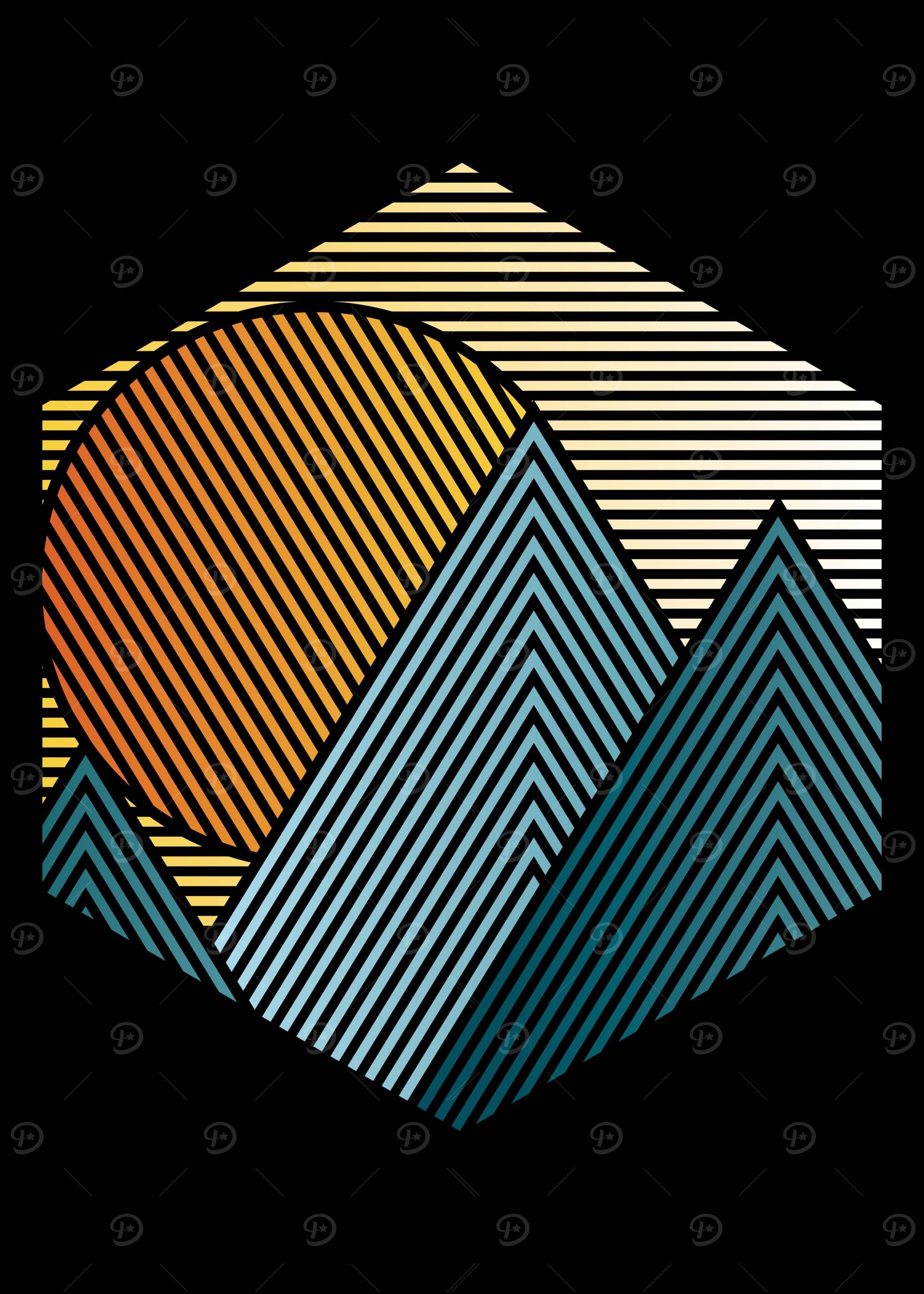 Everest sunset lines