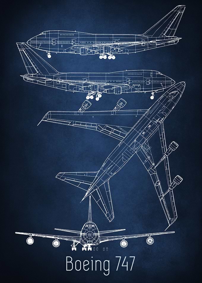 Boeing 747 Blueprint