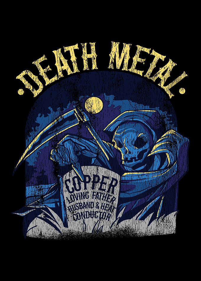 Death Metal Copper Funny