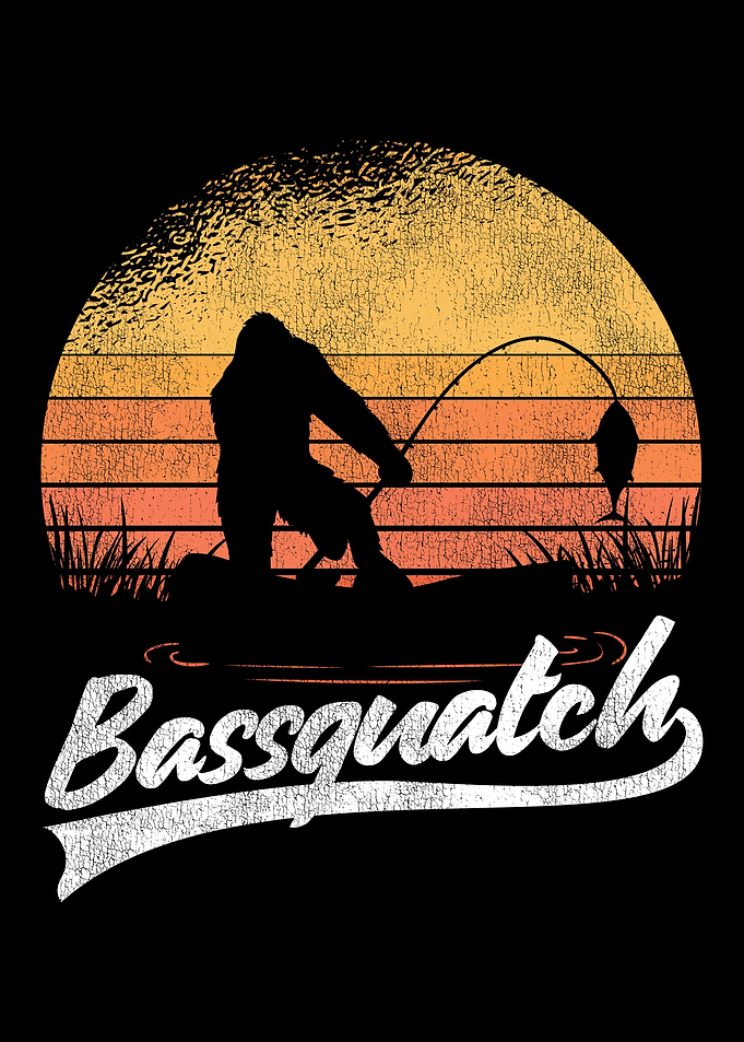 Fishing Bigfoot Retro
