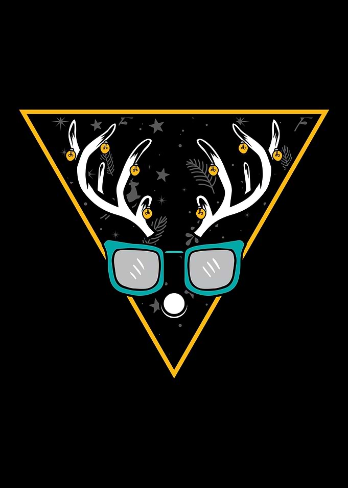 Deer With Fairy Lights And