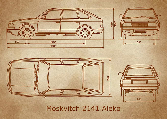 Moskvitch 2141 Aleko old