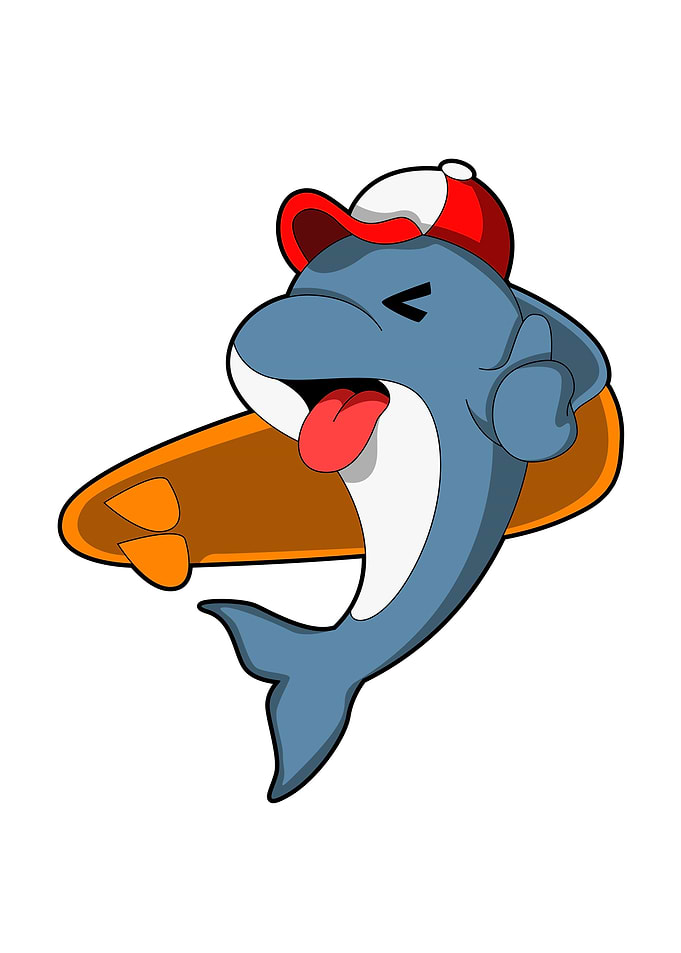 Dolphin Surfer Surfboard