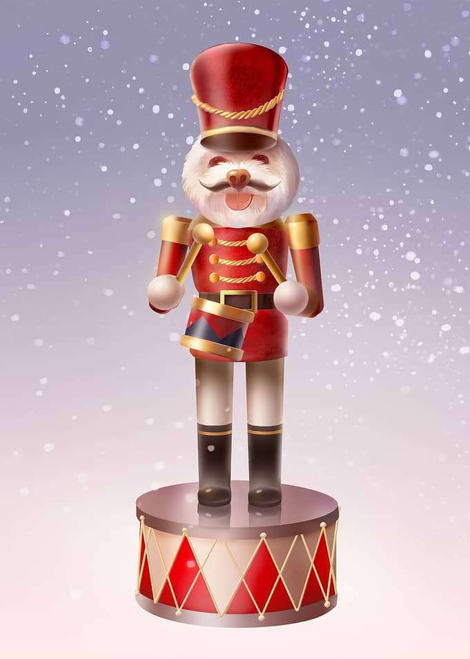 Smile Dog Nutcracker