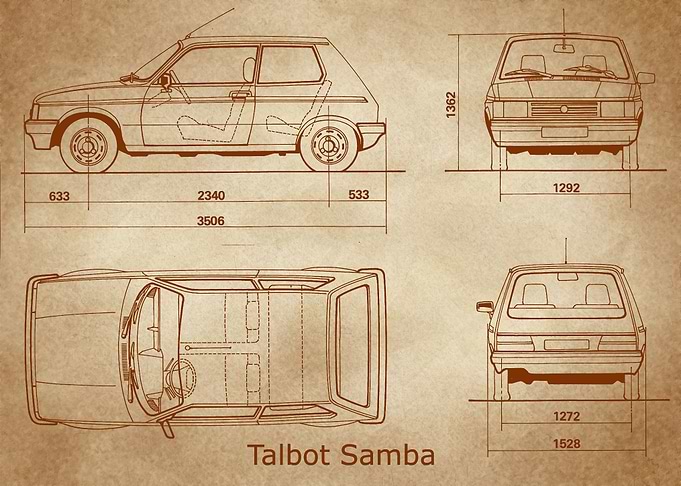 Talbot Samba 1982 old