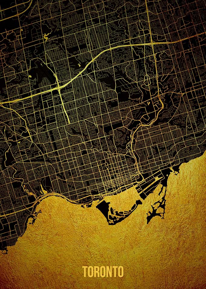 Toronto gold map