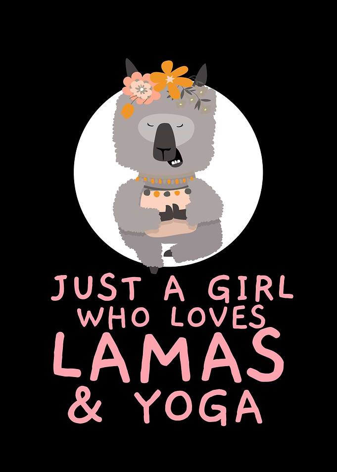 Yoga Gift Llama Love