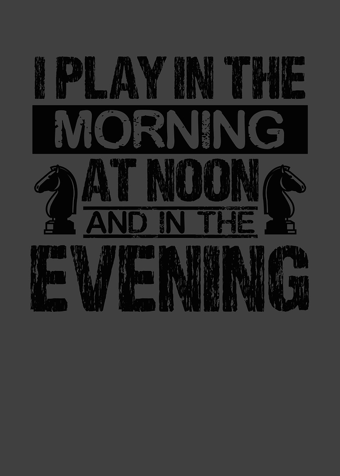 I play in the morning at