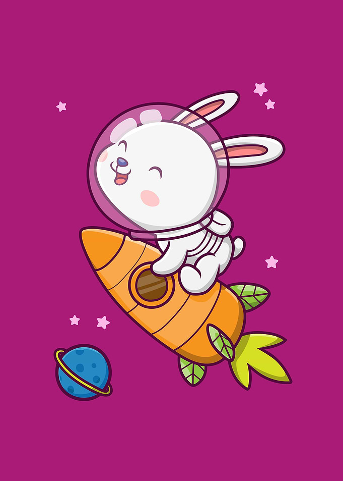 Kawaii Astronaut Bunnya