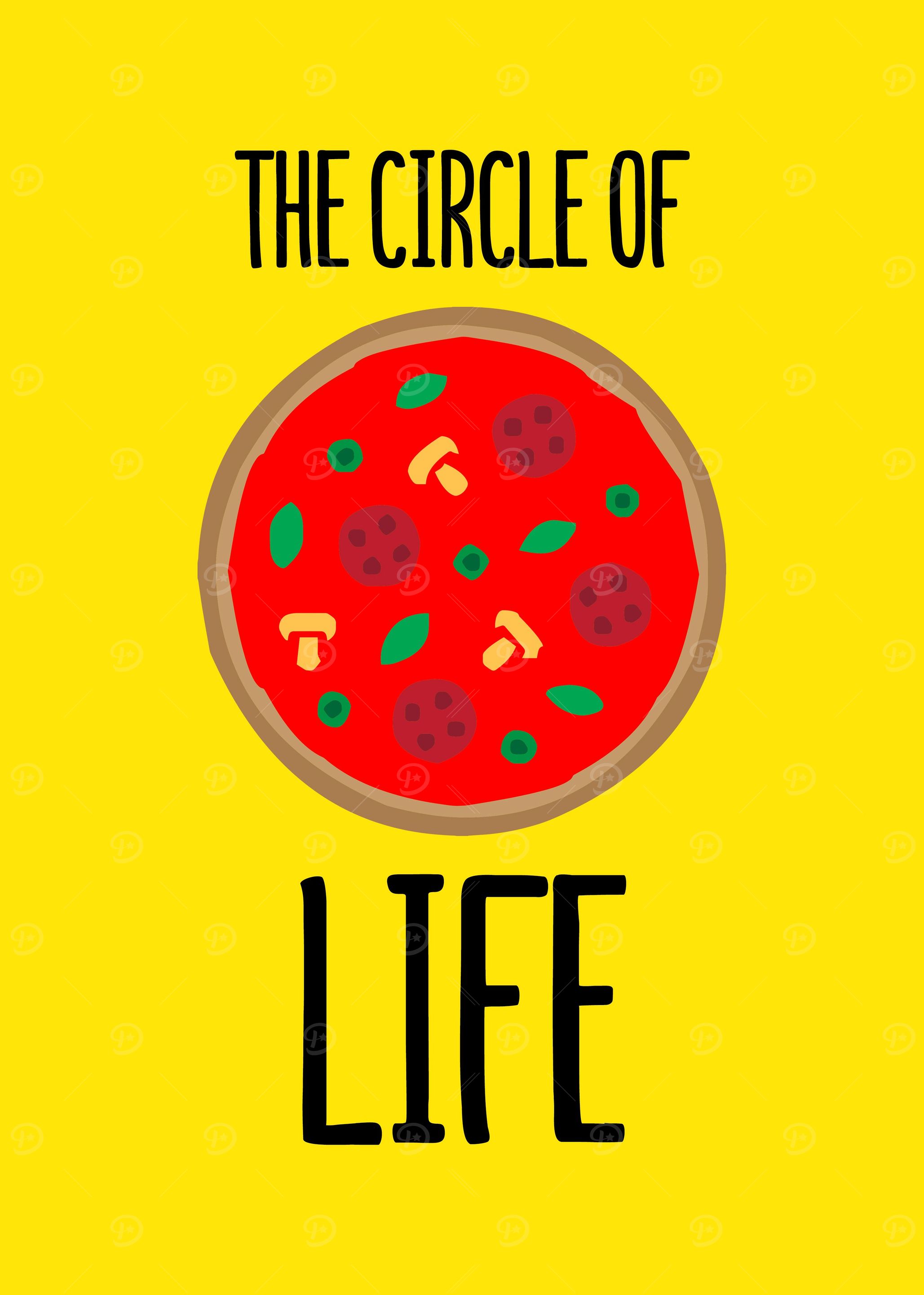 Funny Pizza Cheese Life