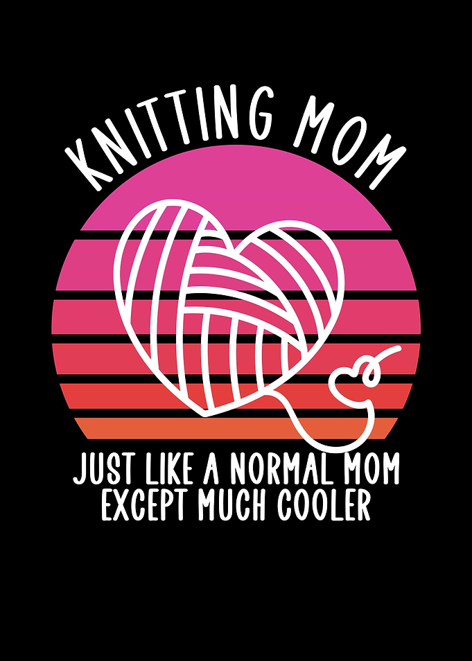 Knitting mom