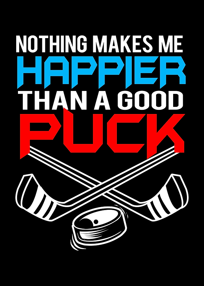 Funny Ice Hockey Player
