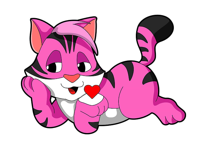 Tiger Love Heart