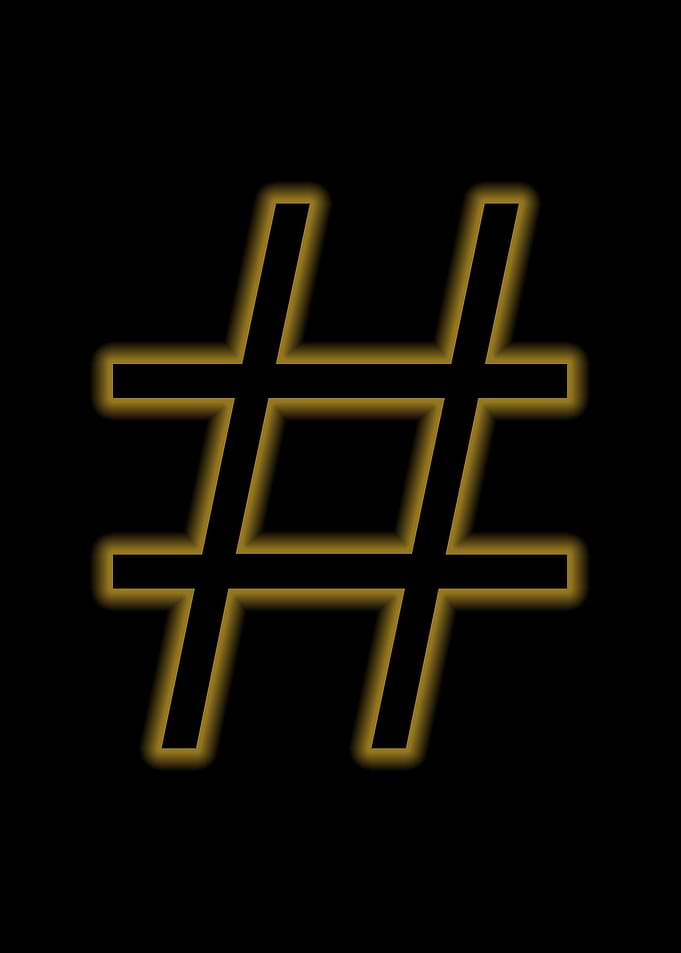 hashtags glow