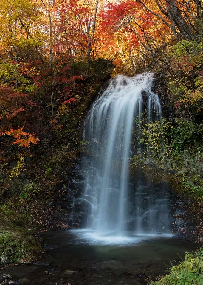 Autumn waterfall