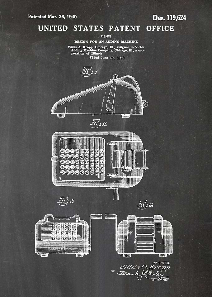 9 Adding Machine Patent