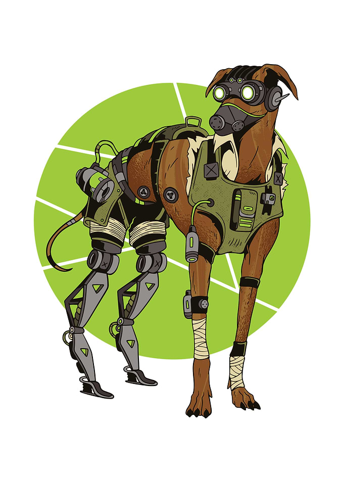 GREYHOUND DOG CYBORG