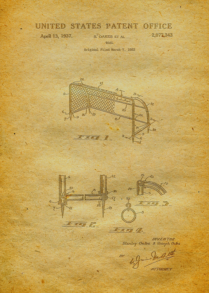 60 Soccer Goal Patent