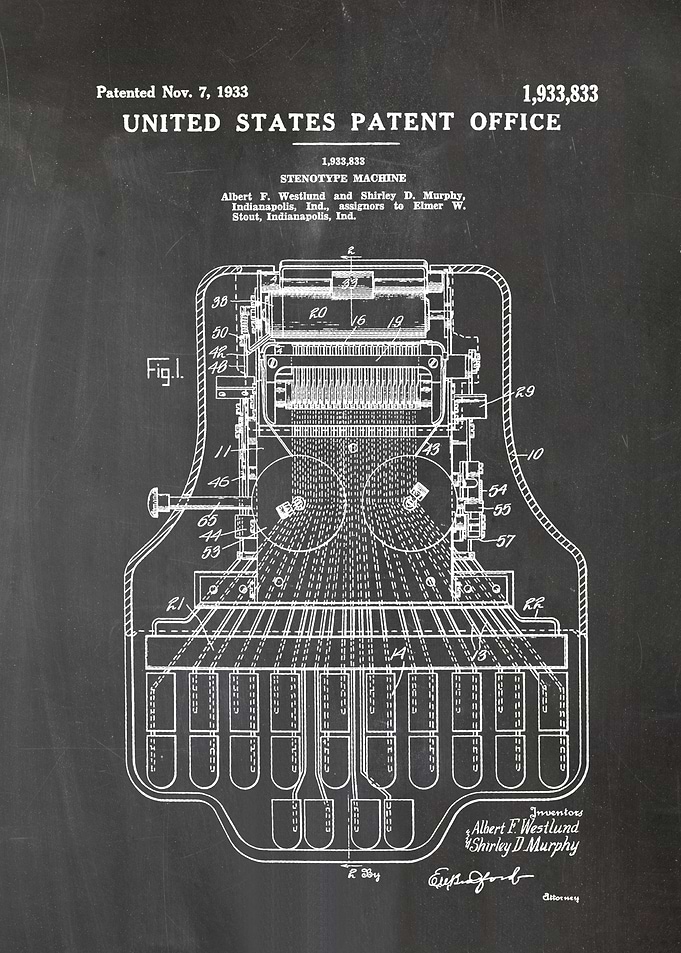 3 Stenotype Machine Paten