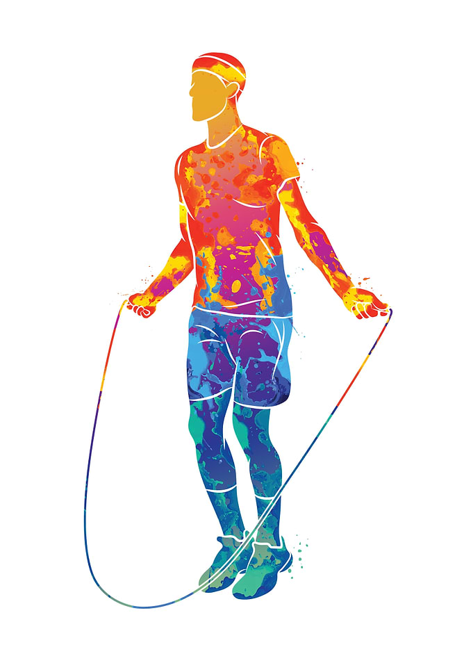 Watercolor Jump Rope