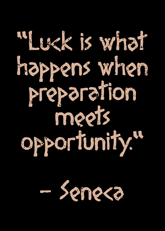 Luck is what happens when