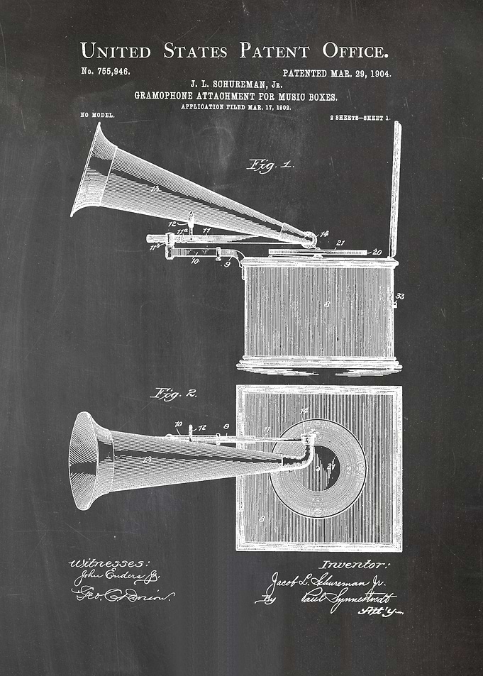 23 Gramophone Box Patent