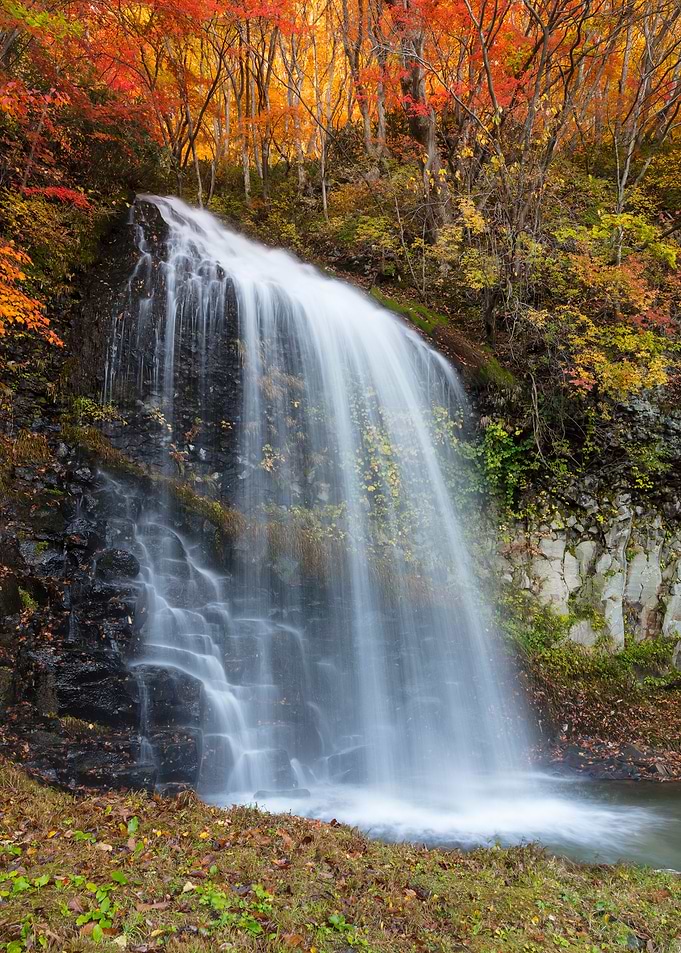 Autumn waterfall