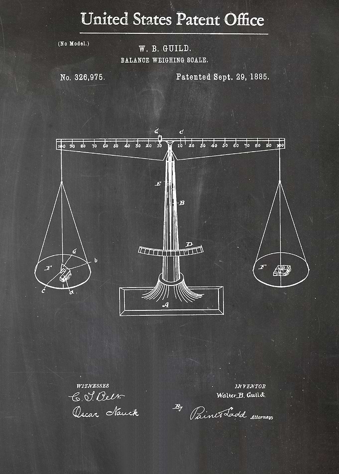 4 Scales of Justice Pat