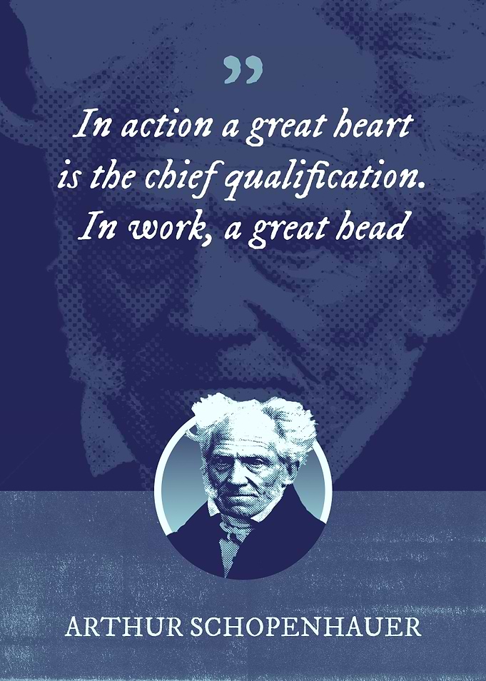 In action a great heart is