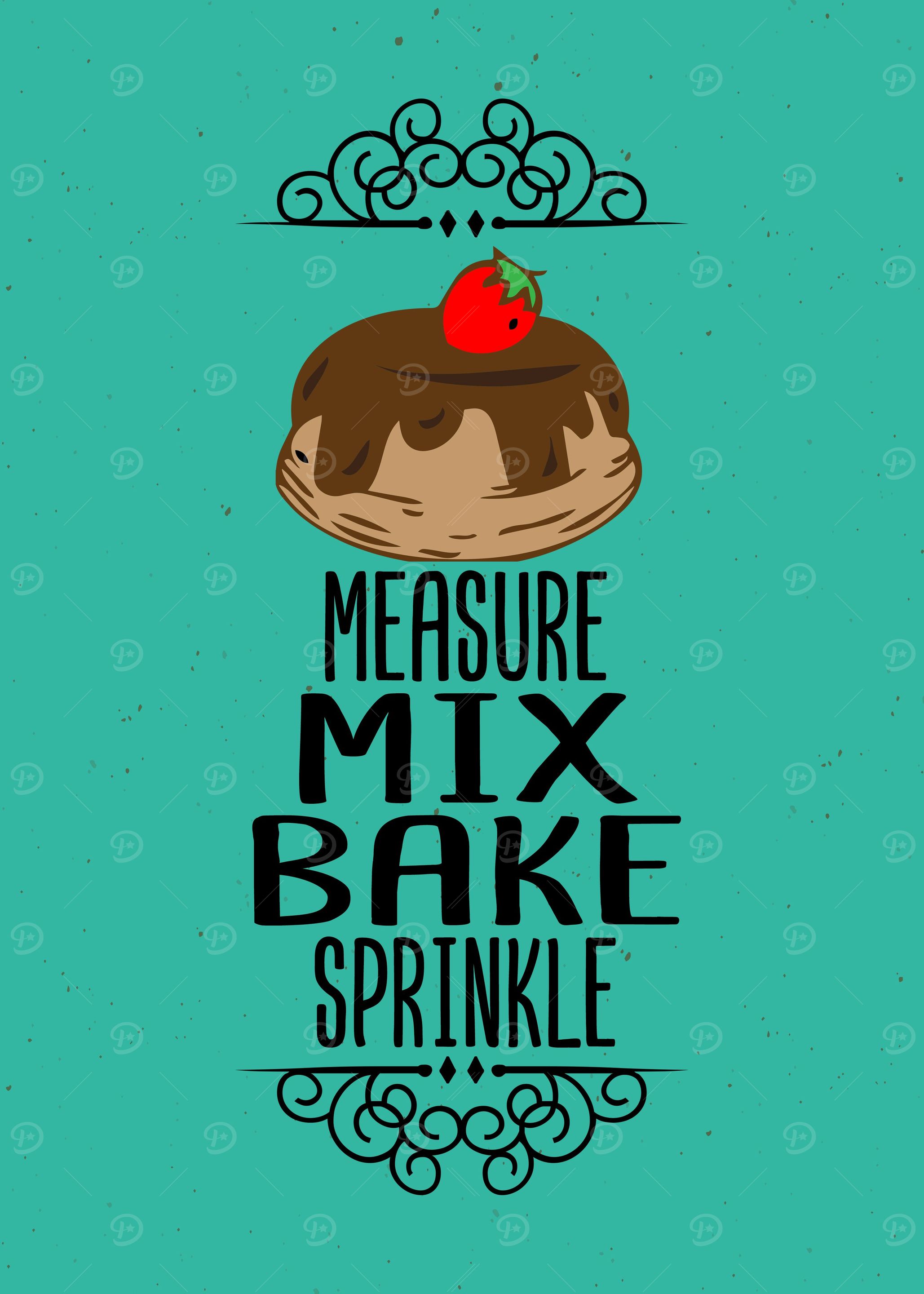 Measure Mix Bake Wall Art