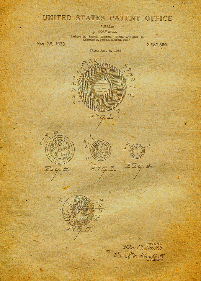 55 Golf Ball Patent
