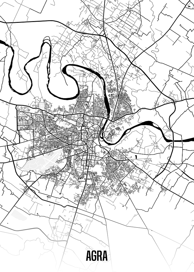 Agra map