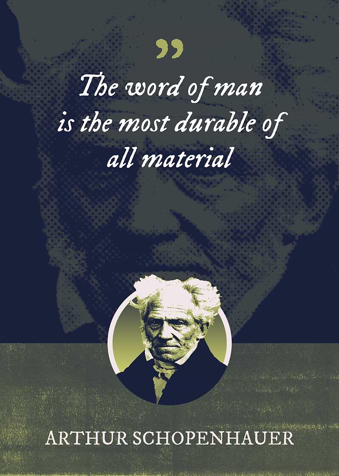 The word of man is the