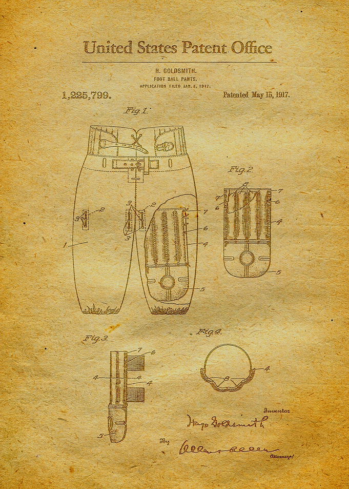 52 Football Pants Patent