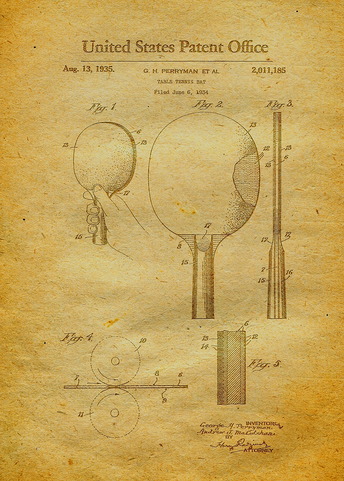 53 ing Pong Paddle Patent