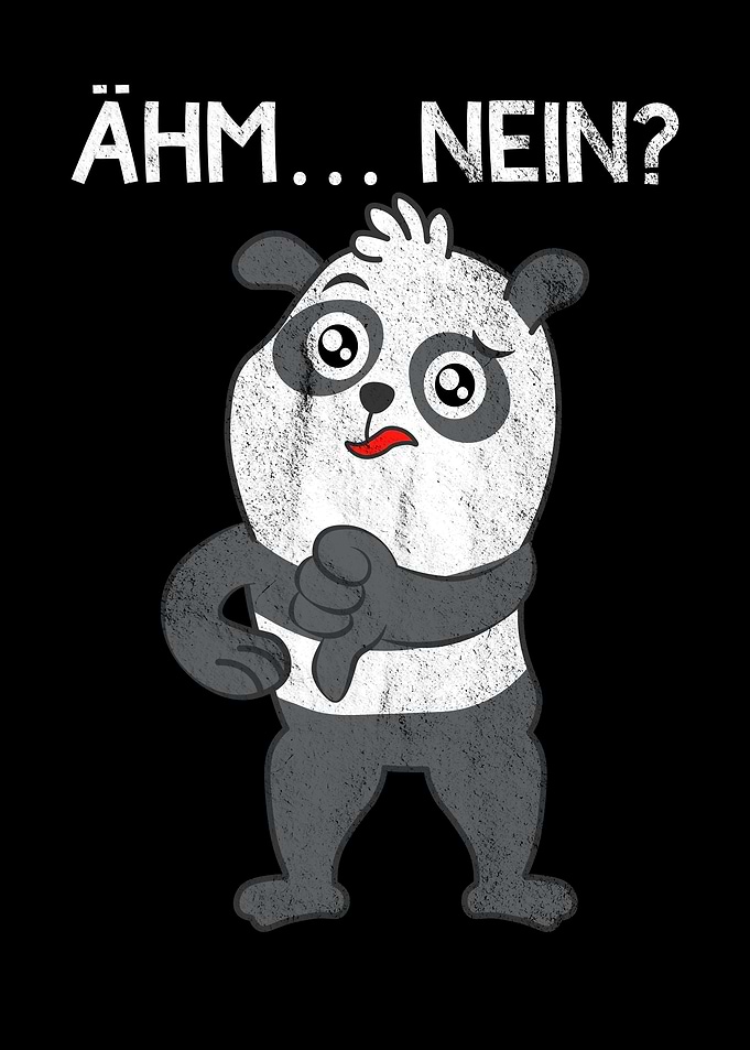 No Panda Lover Thumbs