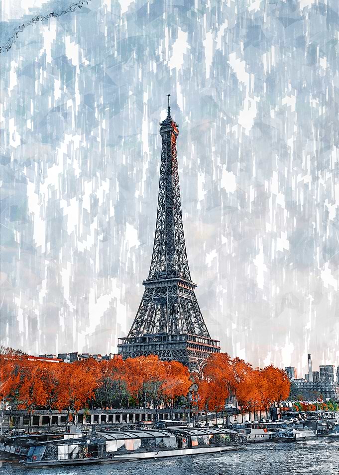 Eiffel Tower By Day Sketch