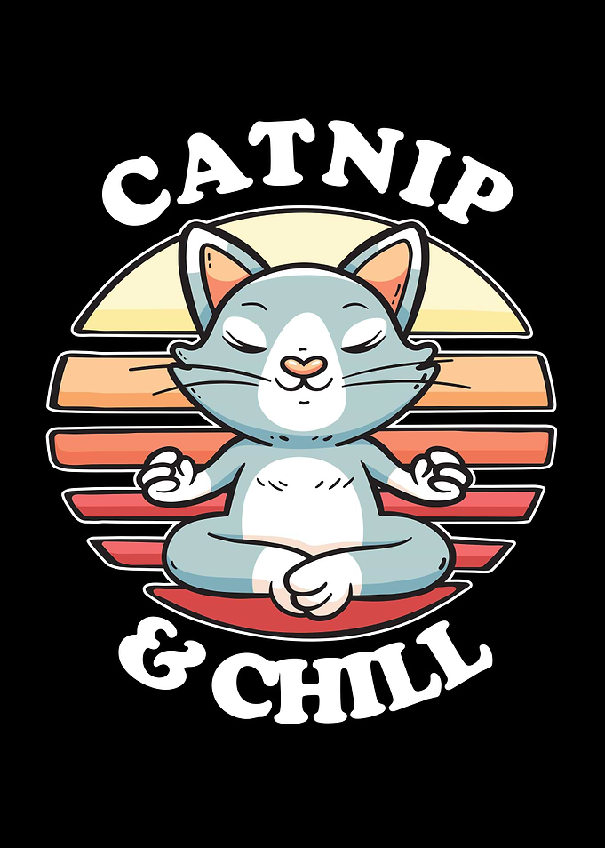 Catnip Chill Yoga Cat