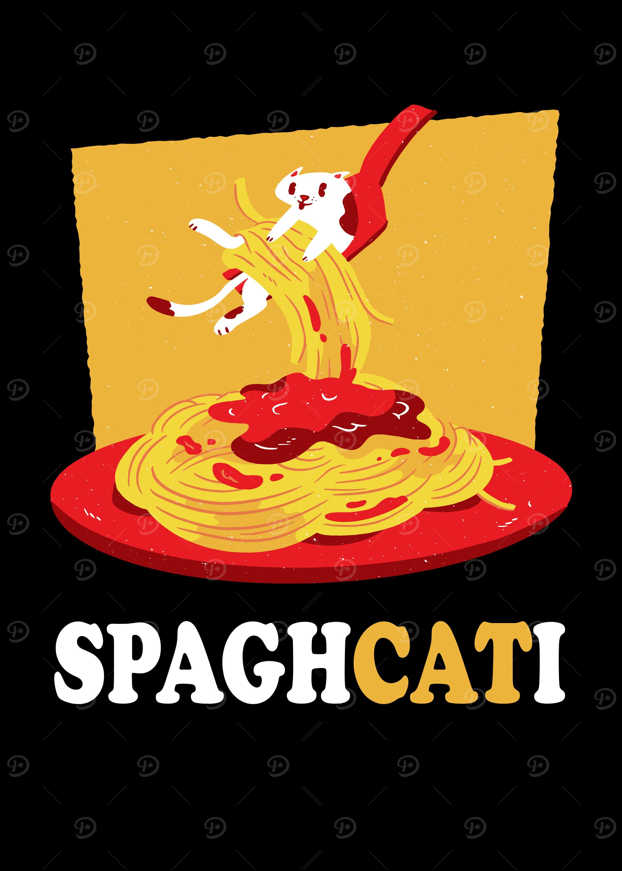 Spaghcati Spaghetti Cat