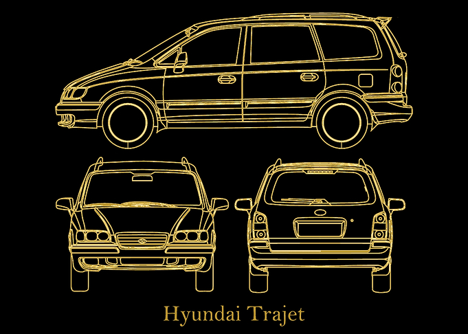 Hyundai Trajet 2005 gold